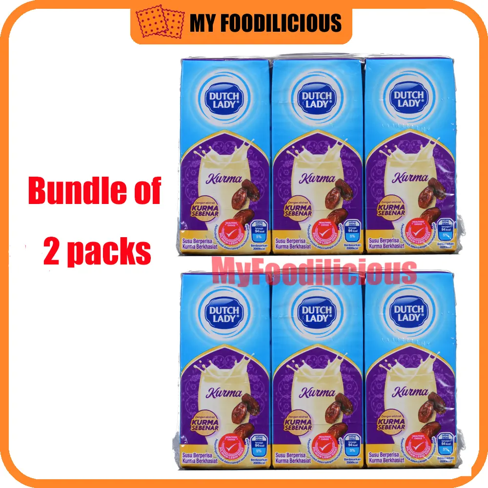 <SG Ready Stock> Dutch Lady UHT Milk Kurma 6X200ml