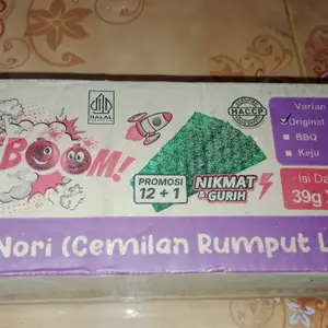 PAKET HEMAT NORI BOOM 5 RASA - 1 DUS ISI 5 BOX BISA MIX RASA