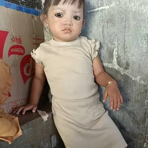 Dress Anak Kekinian Alika bahan rib adem 1-5 tahun