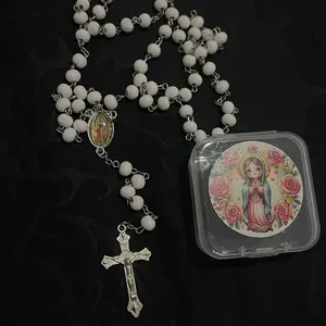 ￼Kalung Rosario Wangi Kayu Harum Katolik + wadah (pilih warna di catetan)