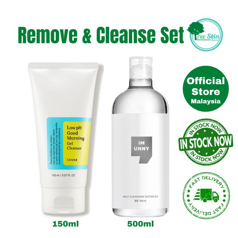 Remove and Cleanser Daily Set [IM UNNY Mild Cleansing Water - TikTok ...
