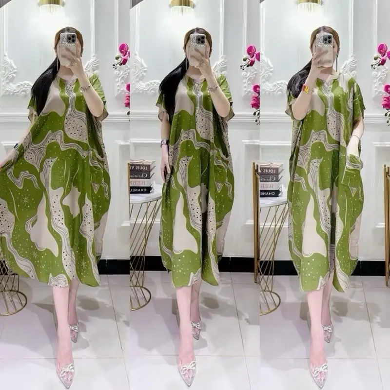 RAJA- paket daster 100 rb 3 pcs motif GELOMBANG series model daster lowo bahan rayon premium adem nyaman di pakai busui friendly 5