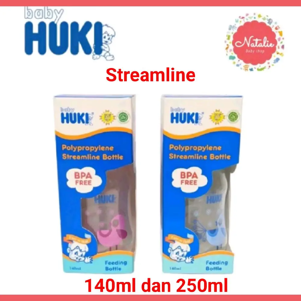 HUKI BABY Botol PP Streamline 140ml dan 240ml Dot Ortho