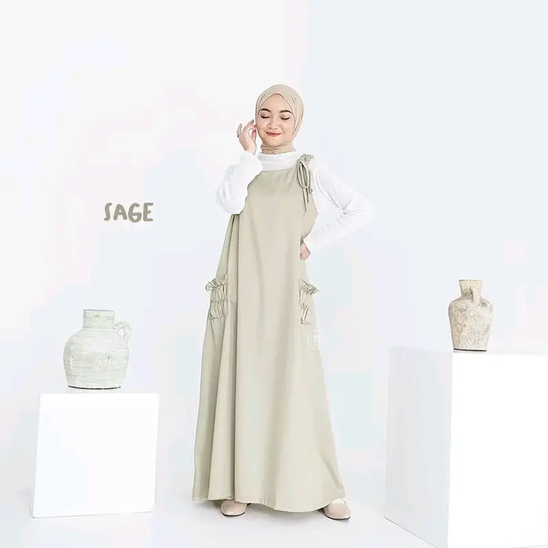 NisOutfit>> overall Keiko+untuk ootd harianmu+overall koren style+terdapat Pita dibagian talinya Wanita Katun Casual 0