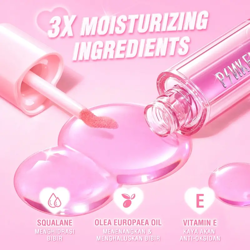 [BUY 1 GET 1] PINKFLASH Hydrating Plumy Lip Oil Color Changing Lip Balm Glossy Lasting PFL30 6