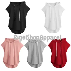 Kaos Oval Hoodie Wanita Dewasa OOTD Olahraga Stile Kasual