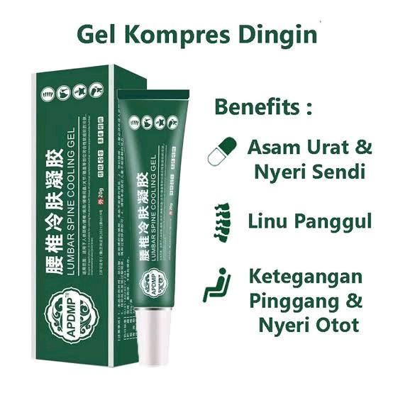 APDMP Salep Lumbar Asli Cream Lumbar Cina Original Lumbar Cold Compress Gel Lumbar Spine Cooling Gel Pereda Nyeri Sarap Kejepit Nyeri Sendi Nyeri Punggung Nyeri Leher Pegalinu 2