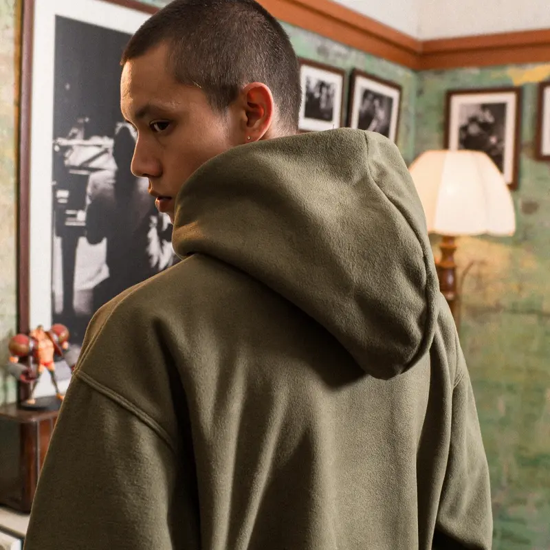 Benidson Baggy Hoodie Oversized Boxy Pullover Army Freick 3