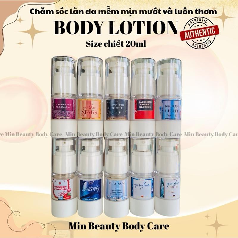 Chiết 20ml Body lotion dưỡng ẩm hương nước hoa B.B.W