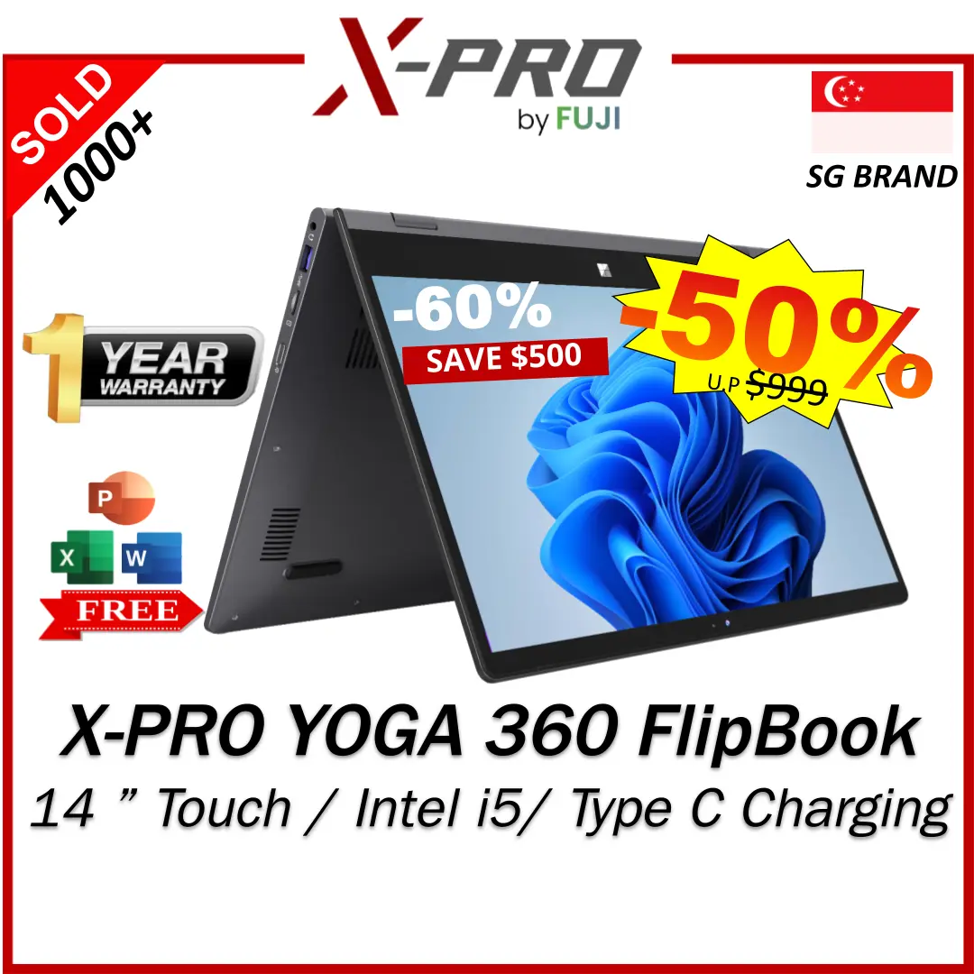 Brand New X-PRO Yoga | 14 Inch Touchscreen | 360 Degree Flip | Intel i5 | 32GB RAM | 512GB SSD | 1 Year Warranty