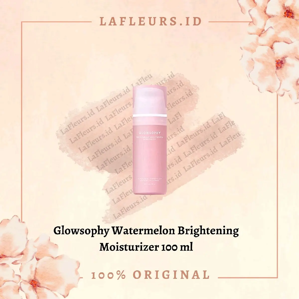Glowsophy Watermelon Brightening Moisturizer 100ml / Krim Wajah Pelembab Mencerahkan / Cream Pelembap Muka Kusam Perawatan Pencerah