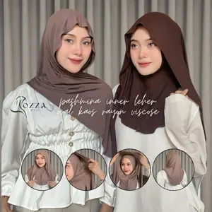 OZZA HIJAB - Pashmina Inner Leher Oval Kaos Rayon Viscose