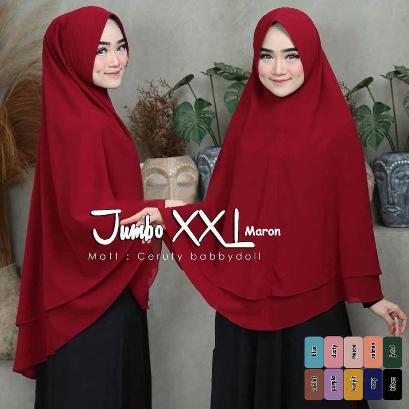 Kerudung Hijab Instant Khimar Syari Jumbo (B) 2