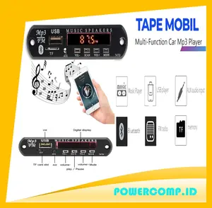 Tip Mobil! Kebidu 747D Wireless Bluetooth 12V MP3 WMA Decoder Board Audio Module USB TF Radio For Car - Amplifier Bluetooth 4.0! Tape Mobil Bluetooth!