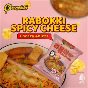 [CHEZZPOKKI] Rabokki Spicy CheesE - topokki rose kuah keju pedas makanan korea tteok topoki Mie Food Noodles Ramen