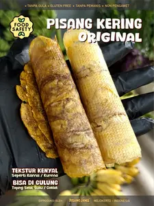 Pisang Jawa Pisang Kering Soft Dry Banana Camilan Sehat Pisang Press Oven Tanpa Pengawet Tanpa Gula Rasa Original Snack Sehat Gluten Free, camilan sehat, snack anak, jajanan sehat, jajanan viral,