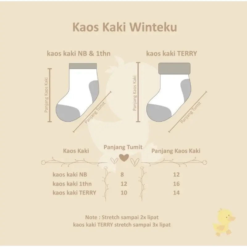 Winteku - Kaos Kaki Premium 0-18 Bulan 1 Set isi 3 - Kaos Kaki Anak - Kaos Kaki Bayi 2
