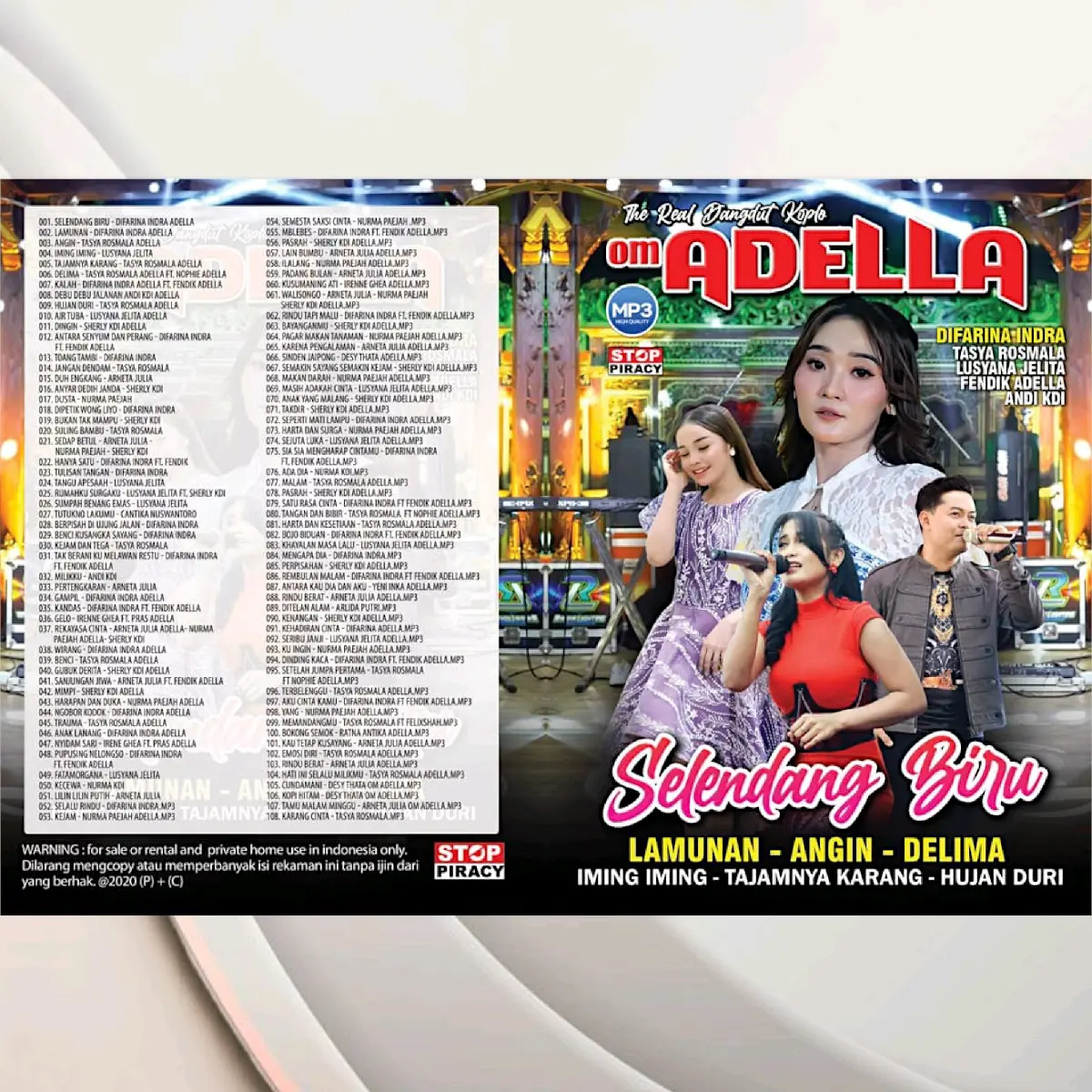 Kaset Mp3 Musik Lagu Dangdut Terbaru Adella(Lamunan)