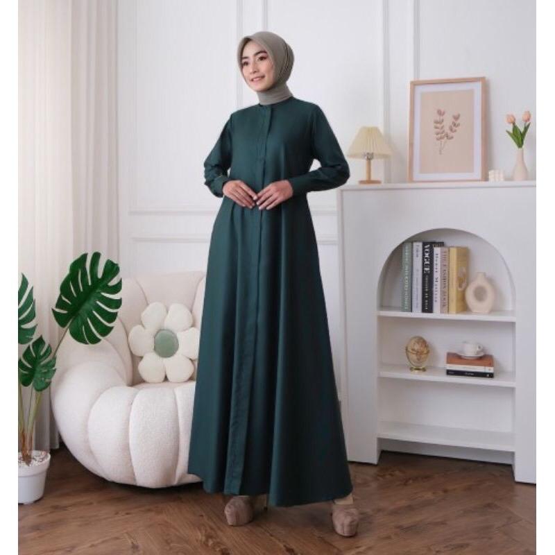 Gamis madina laura katun premium toyobo elegant Muslim Wanita 8