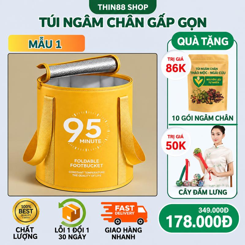 TÚI NGÂM CHÂN GIỮ NHIỆT GẤP GỌN