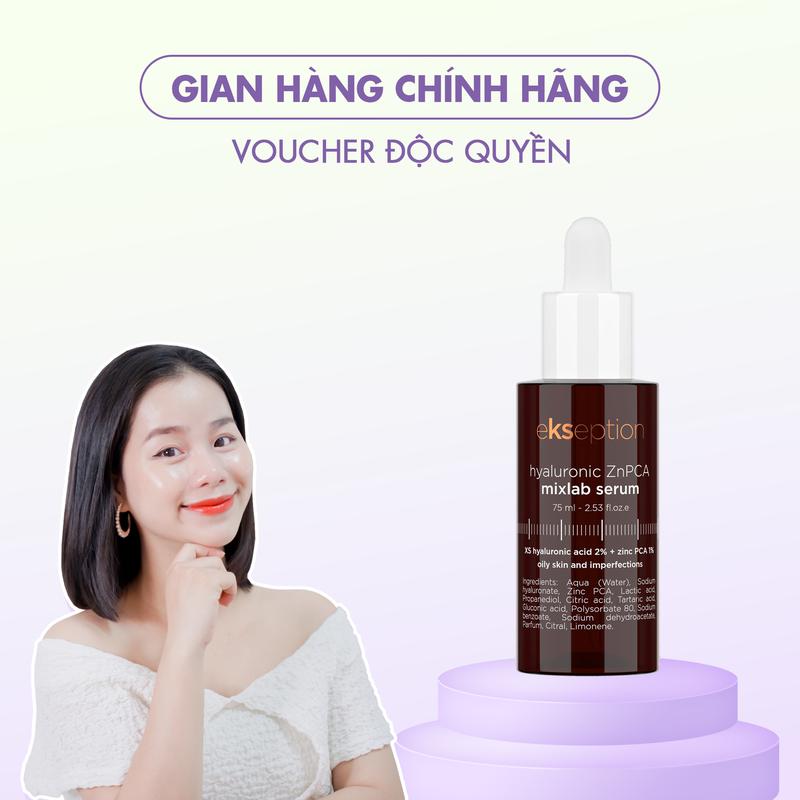   Kẽm - Công Ty  Tinh Chất Kẽm Ekseption Hyaluronic ZnPCA Mixlab Serum 