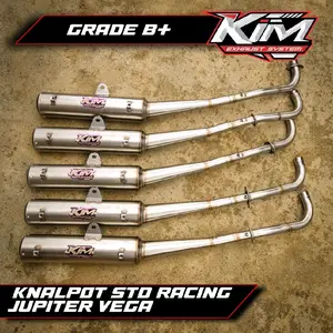 KNALPOT STANDARD RACING BEBEK(NEW EMBLEM) JUPITER Z Z1 ROBOT VEGA R OLD VEGA NEW IRI KIM SPECIALIST MUFFLER