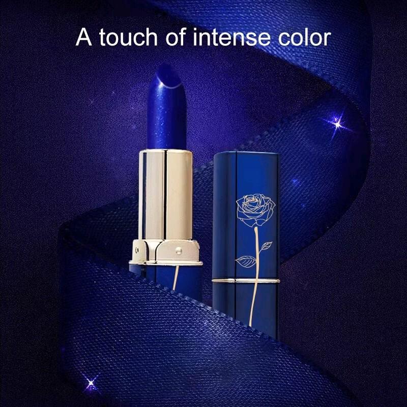 Blue Lipstick YZS Yurizumi Color Changing Lip Glos Blue Rubah warna Waterproof Biru Lipstik Ungu 1