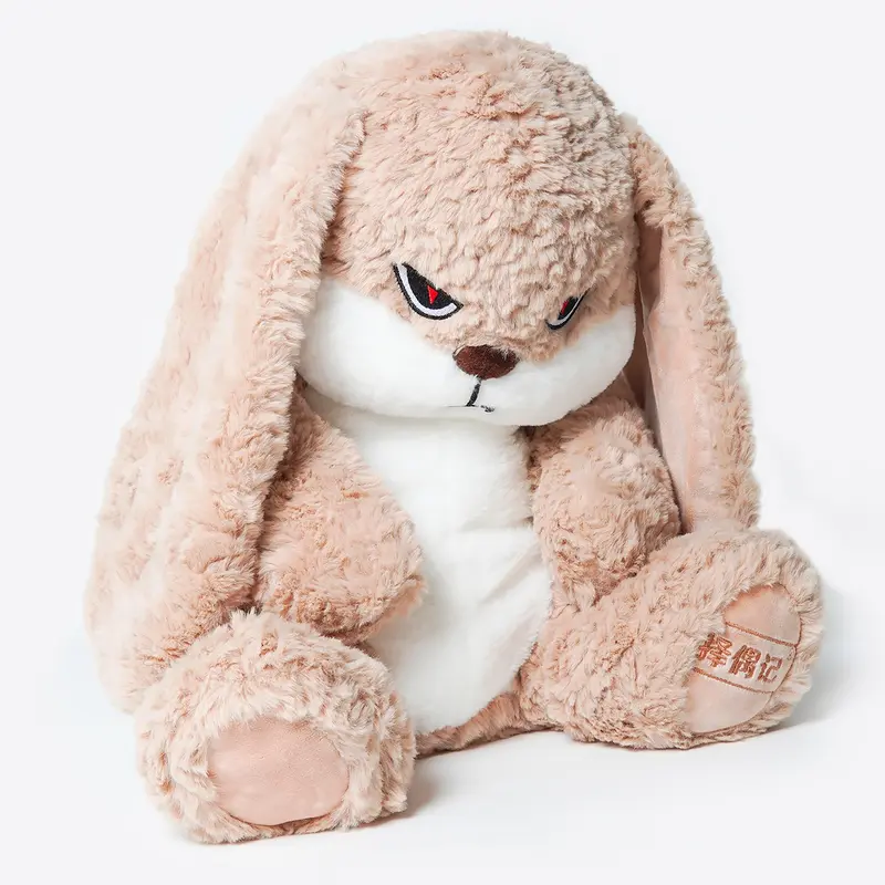 Gấu Nhồi Bông Thỏ Mặt Quạo -  Gấu Bông Thỏ Giận Dữ Đáng Yêu Mềm Mịn Cao Cấp FOXX STORE Toy Thú Bông Thú Nhồi Bông Đồ Chơi Phát Nhạc 7