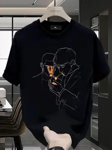 Kaos Distro Pria keren Retro Oversize t shirt Kaos Hitam Pria 100% fnqpesrowg