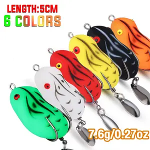 Umpan Pancing Kodok Soft Bait Casting Gabus Bahan Karet 4.5cm Berat 7gr Tipe Floating Umpan Pancing Katak Kodok/Umpan Pancing