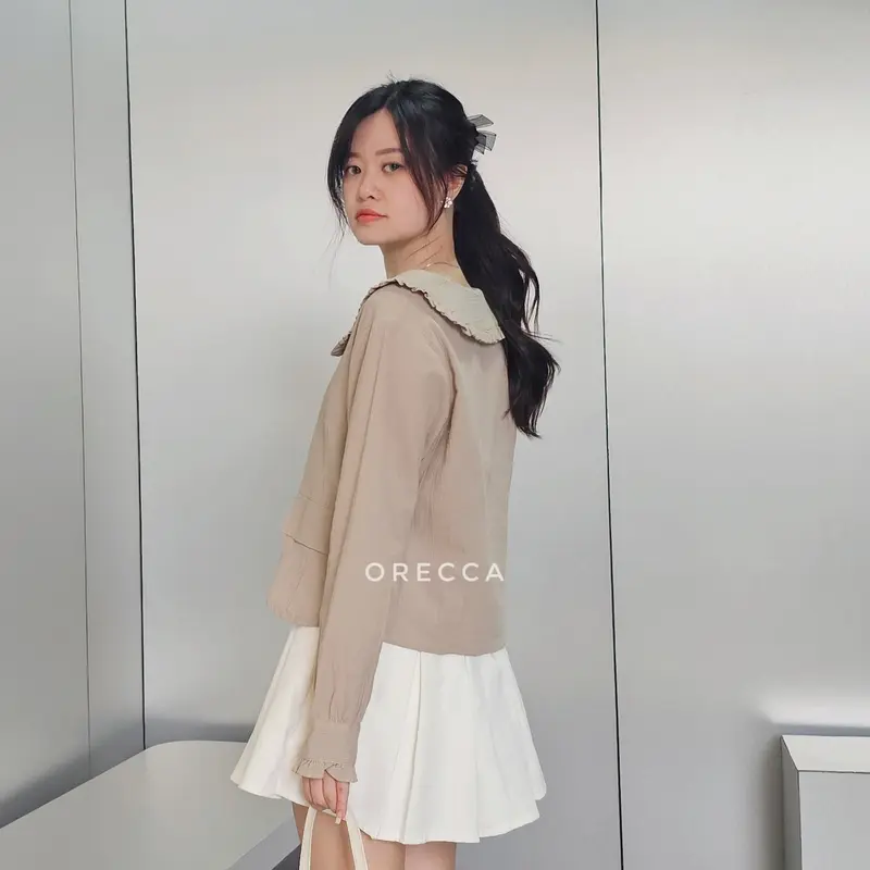 Sohee Top / atasan wanita / kemeja wanita Polos Linen 4