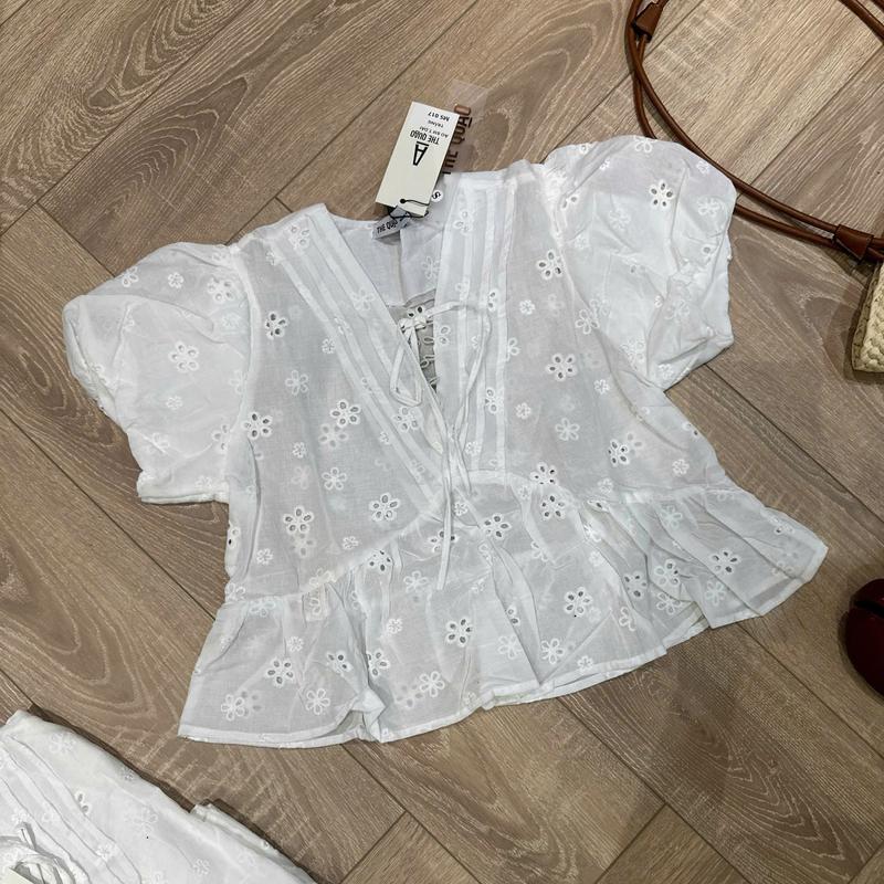 THE QUẠO - Áo Baby Doll Nữ Vải Thô Bôi (MỎNG) Mùa Hè 2 màu Đen trắng (SM) S1006_681