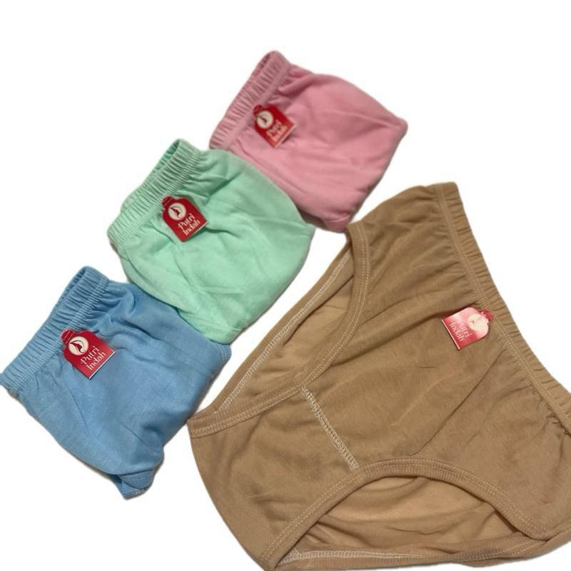 Celana dalam wanita isi 3 | Super lembut CD polos | size M L XL XXL - CD remaja polos