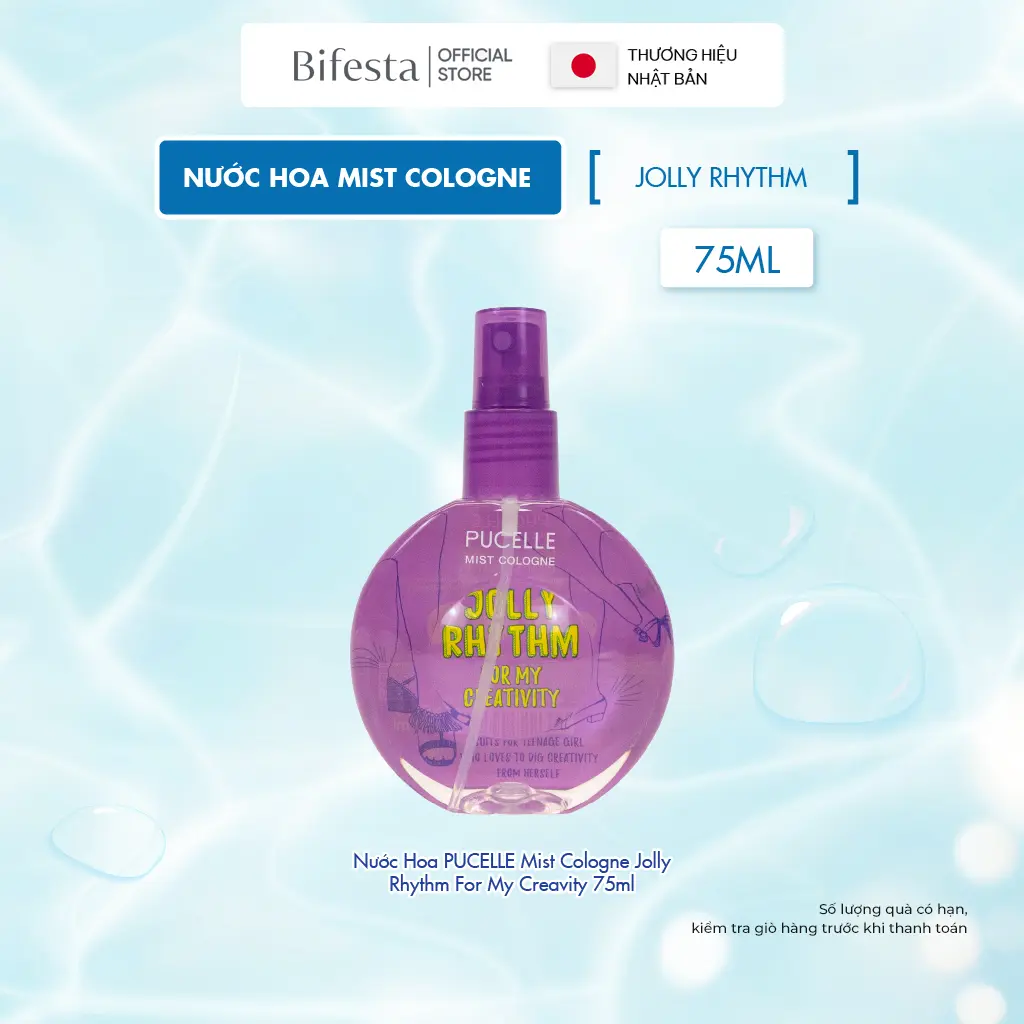 Nước Hoa PUCELLE Mist Cologne Jolly Rhythm For My Creavity 75ml