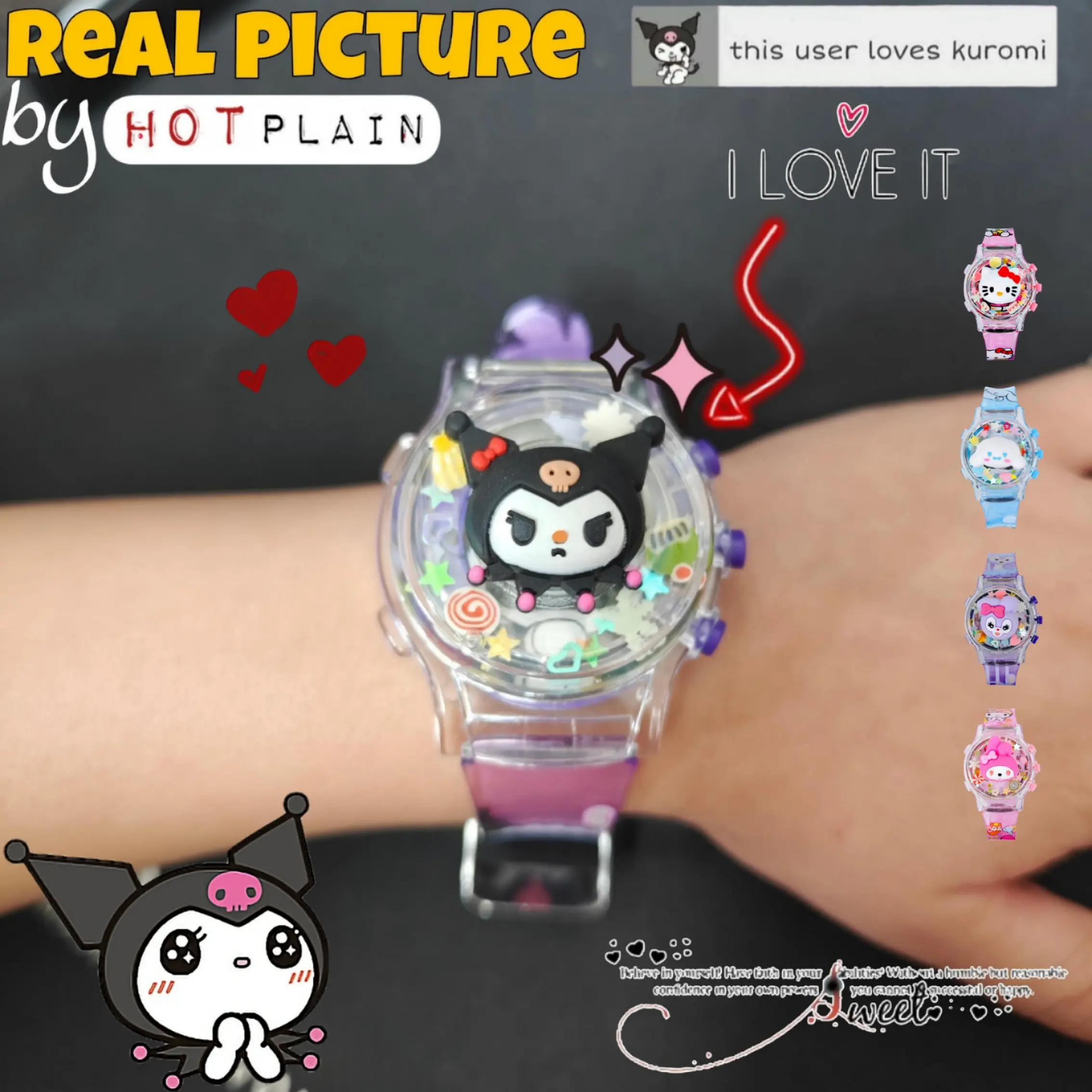 Jam Tangan Anak Rubber Boneka Putar Karakter dengan Musik & Lampu HRTT SAN Fashion