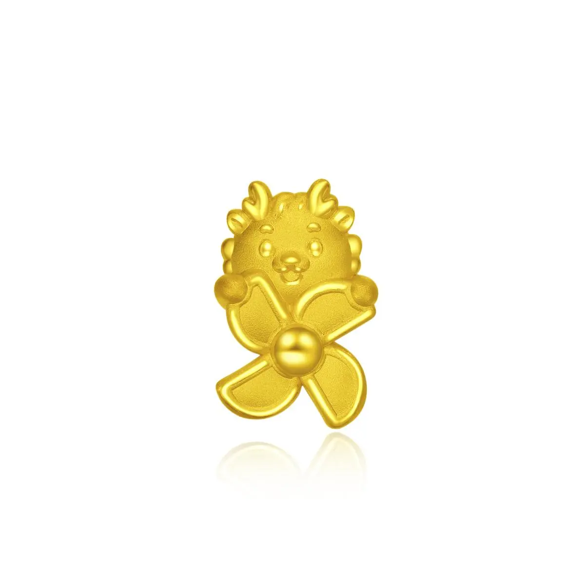 (SINGLE-SIDE) CHOW TAI FOOK 999 Pure Gold Earring - Dragon R33670