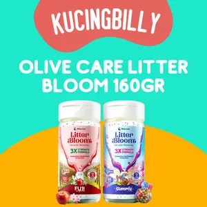 Litter Bloom Olive Care Bubuk Pengharum Efektif Cat litter deodorizer powder
