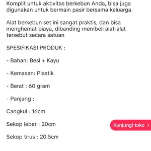 SET 3 IN 1 GARDENING TOOL SEKOP GARPU MINI  | ALAT BERKEBUN MINI