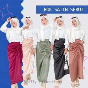(BISA COD) ROK SATIN SERUT
