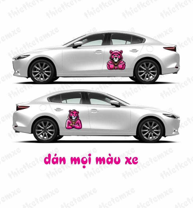 Tem xe Báo Hồng dán ô tô xe tải thùng xe Decal chuyên dụng ô tô. dán mọi màu xe