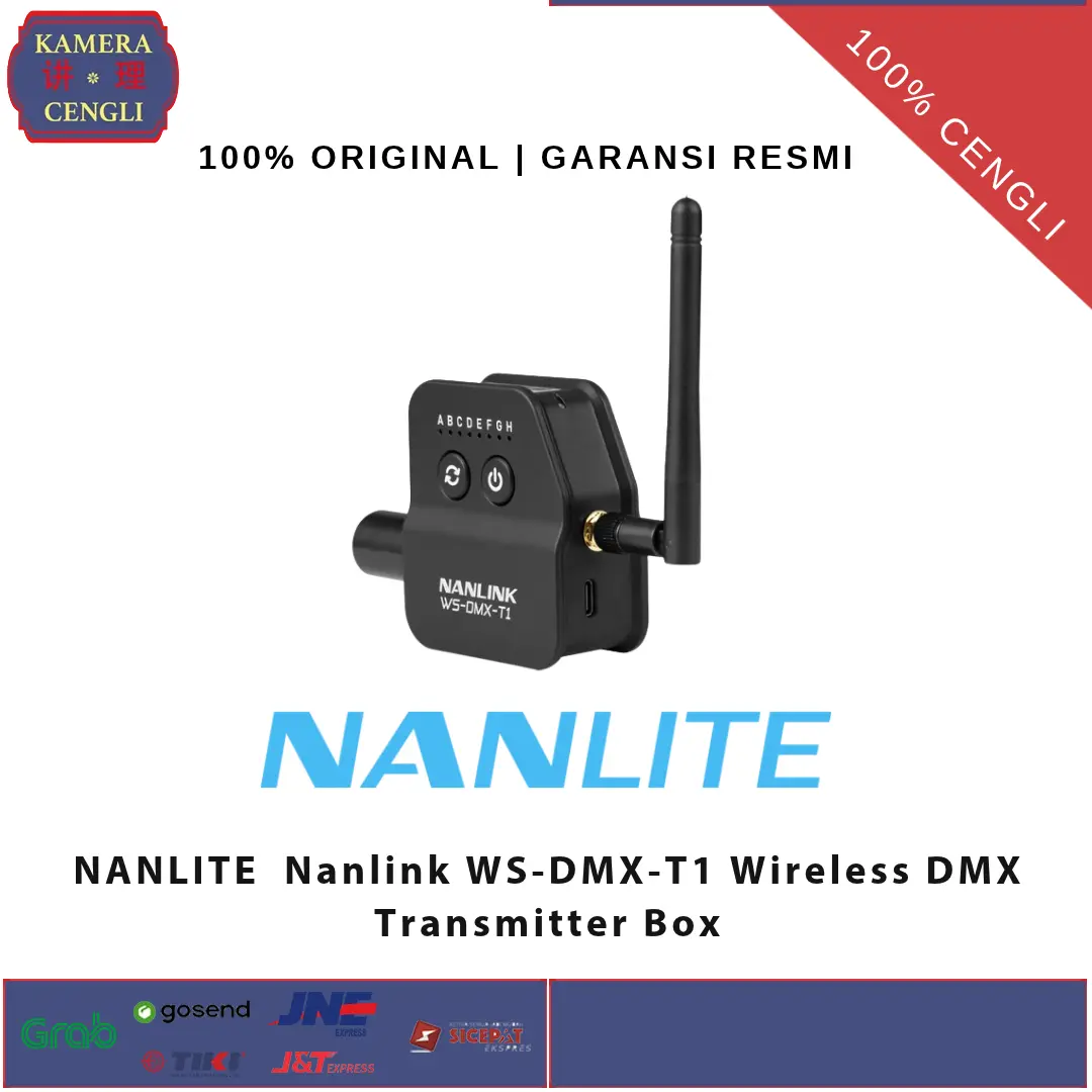 NANLITE  Nanlink WS-DMX-T1 Wireless DMX Transmitter Box GARANSI RESMI