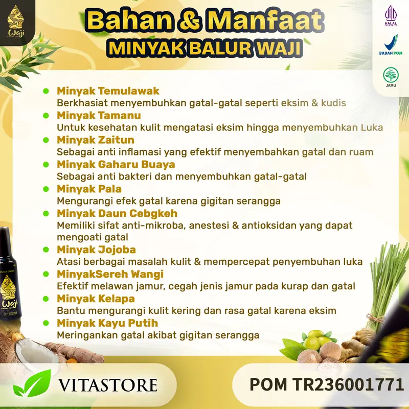 Waji Herbal Oil 100ml 1 Botol 1