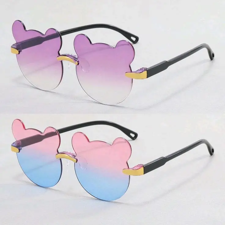 GAS - Kacamata Anak Model Beruang Lensa Bening Warna Warni Lucu Untuk Si Kecil Tampil Imut Model Terbaru Harga Termurah. Aksesoris Fashion Kekinian 7