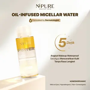 NPURE Oil-Infused Micellar Water / Micellar Oil / Pembersih Makeup / Pembersih wajah / Pembersih Makeup Waterproof