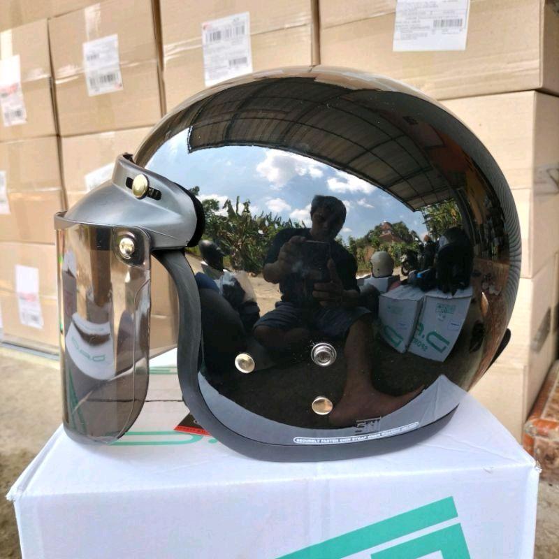 Helm Cargloss Original 100% Full Leher Pria Wanita Dewasa Ber SNI - Motorcycle 1