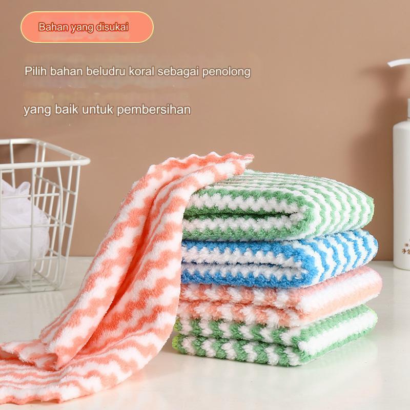 Product Introduction of Kain Lap Dapur Meja Piring Anti Minyak / Lap Dapur Serap Air 7