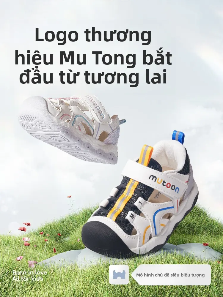 Giày Bảo Hộ Ổn Định Mutong, Thiết Kế Mới Mùa Hè 2025, Giày Đi Bộ Học Tập Cho Bé Trai, Có Đế Mềm, Ngăn Ngừa Va Chạm, Giày Ngầu Cho Em Bé, Thiết Kế Rỗng Và Thoáng Khí, EKQ2567553, Cho Bé Gái