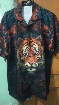 Product Review of Baju KEMEJA KEKINIAN PRIA WANITA DOWEAR MOTIF HARIMAU HIJAU 251 Printing from b**🌞 0