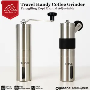 Travel Handy Coffee Grinder Adjustable Gilingan Penggiling Kopi Manual Ceramic Burr