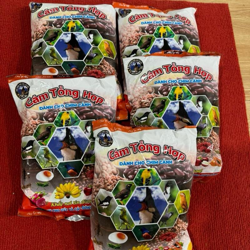 Combo 5 gói cám chim Tổng hợp Lão Đại 1kg gói đỏ dùng cho tất cả các loại chim cảnh chính hãng